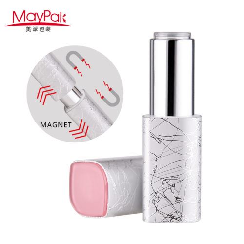 Customized magnet logo printed lipstick case-Maypak