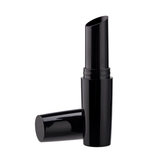 Bevel cup round plastic lipstick case-Maypak