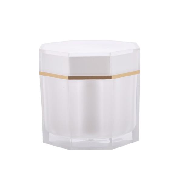 Plastic Octagon Cream Jar