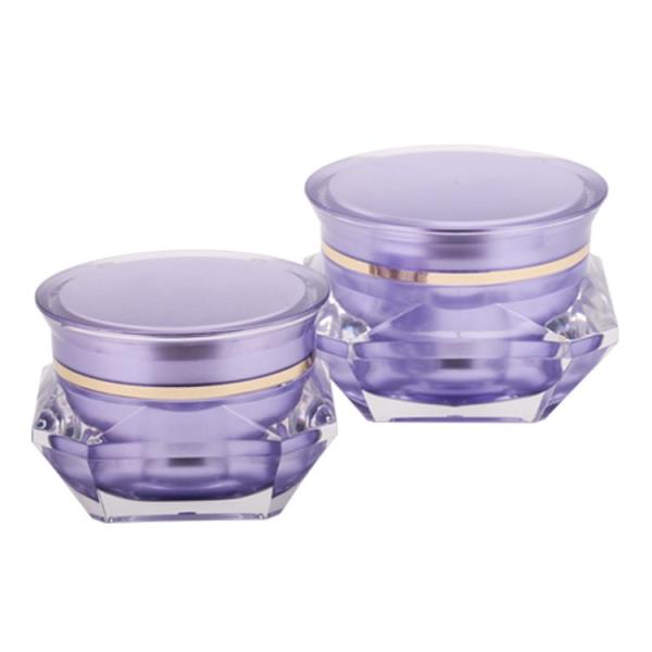 Plastic Diamond Cream Jar