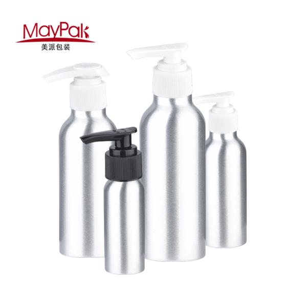 Luxury lotion aluminum bottles