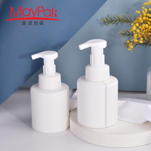 300ml HDPE White Foam Soap Dispenser Bottle