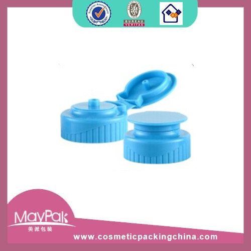 Plastic blue flip top cap