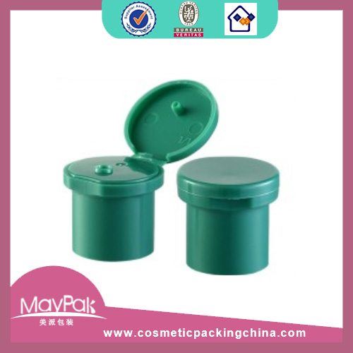 Green color plastic cap