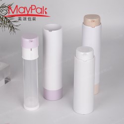 Twist Up Bottom Refill Plastic PP PCR Airless Lotion Pump Bottle (MP51023)