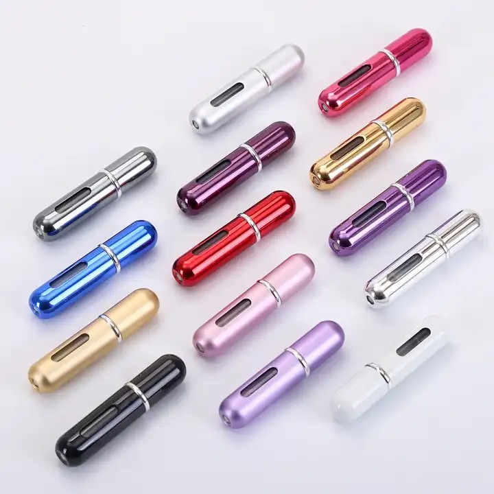 5ml Aluminum Round Bottom Refillable Perfume Atomizer