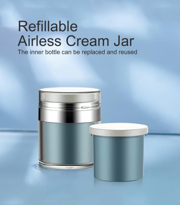 50ml Refillable Airless Cream Jars