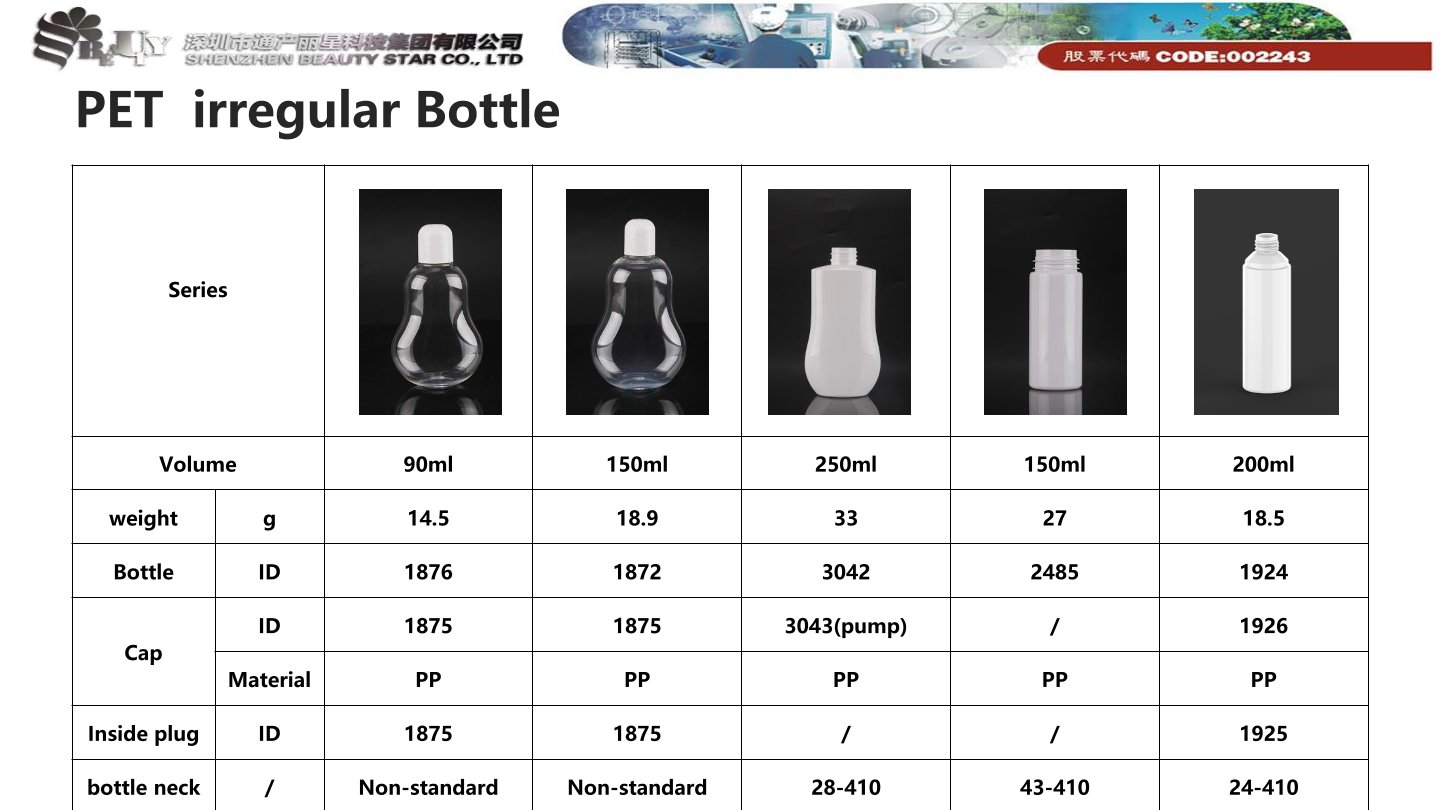 PET Irregular Bottle