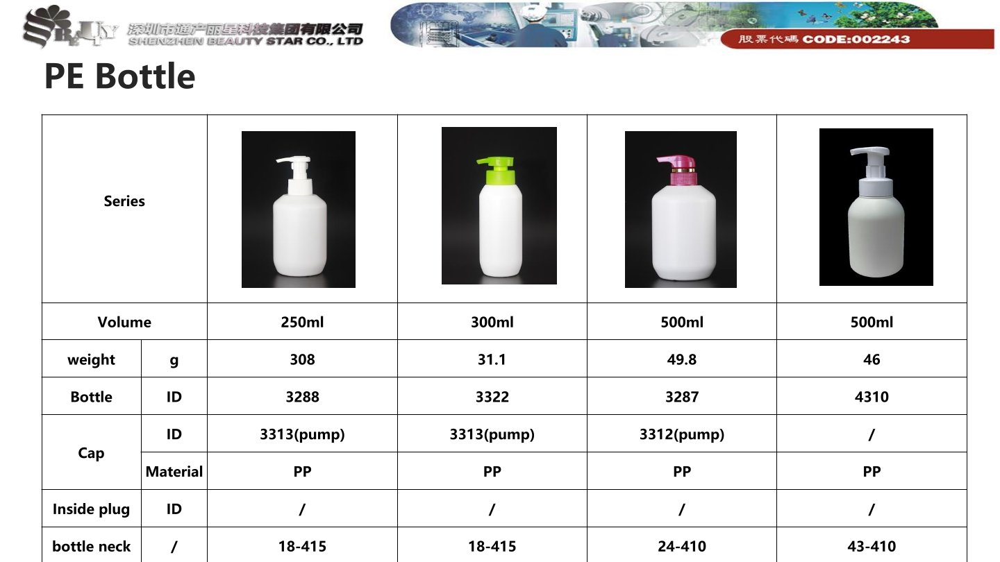 PE Bottle 300ml (3322)