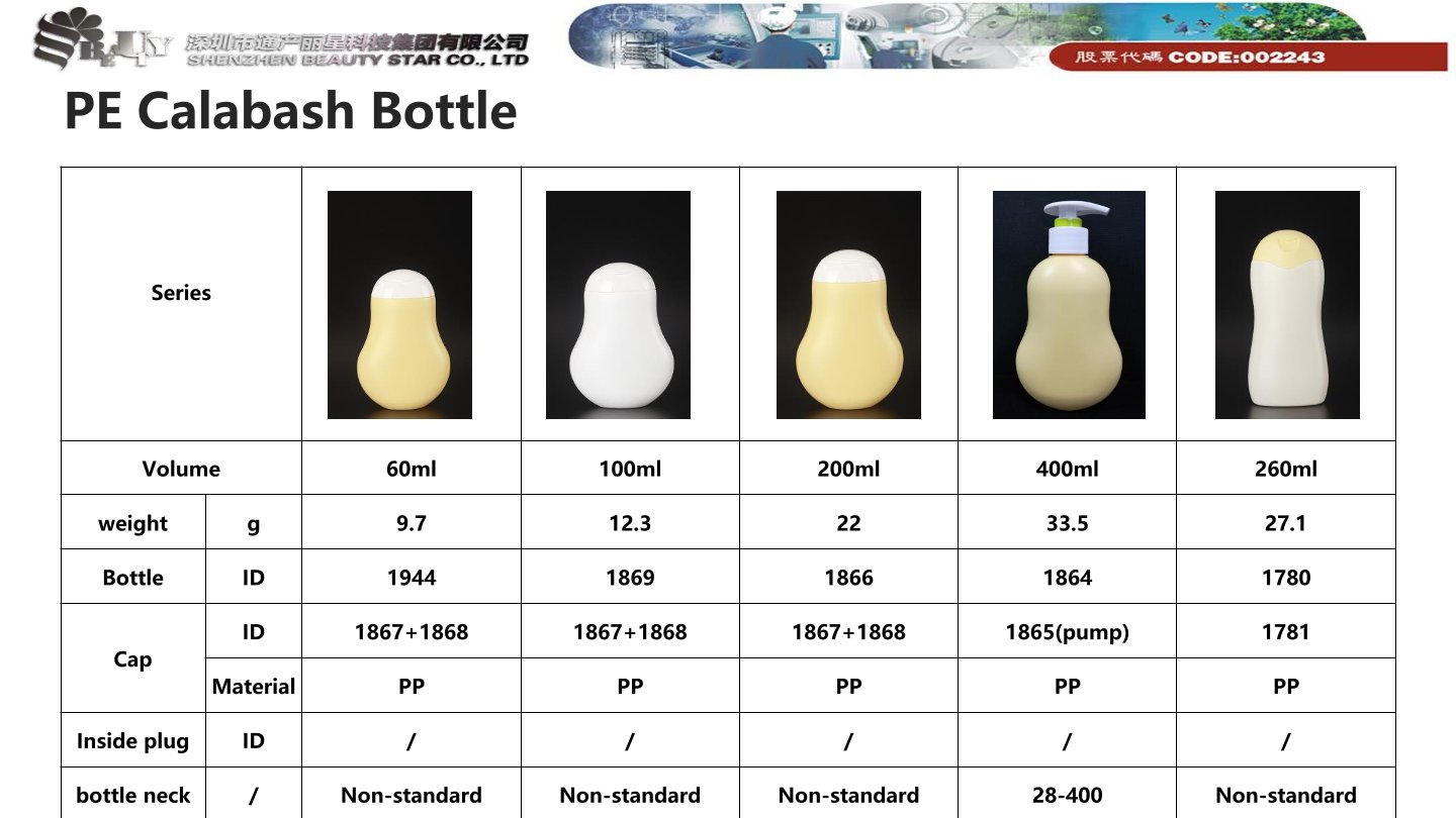 PE Calabash Bottle 400ml (1864)