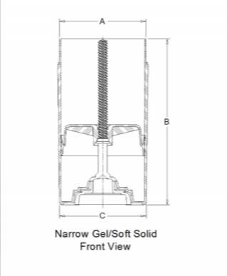 Narrow gel/soft solid-propel/repel stick&caps