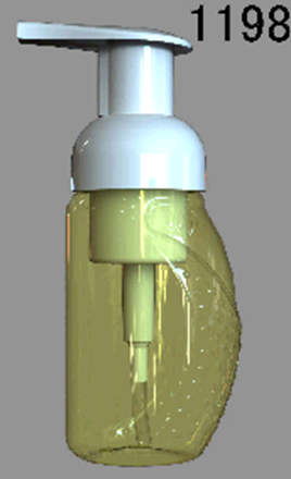 PET Plastic Foam Bottle - 1198 - 100 ml