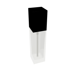 Pump Square Bottle (#10244)