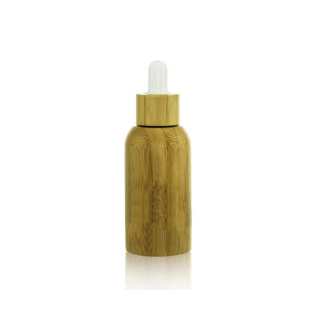 Bamboo Glass Dropper Bottles