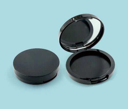 Mirrored Round Press Powdered Compact Baoyu 0288D