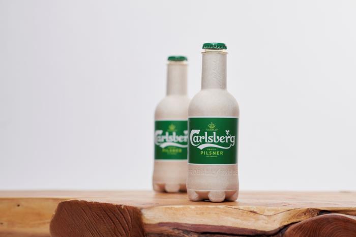 Carlsberg trials Paboco fibre bottle