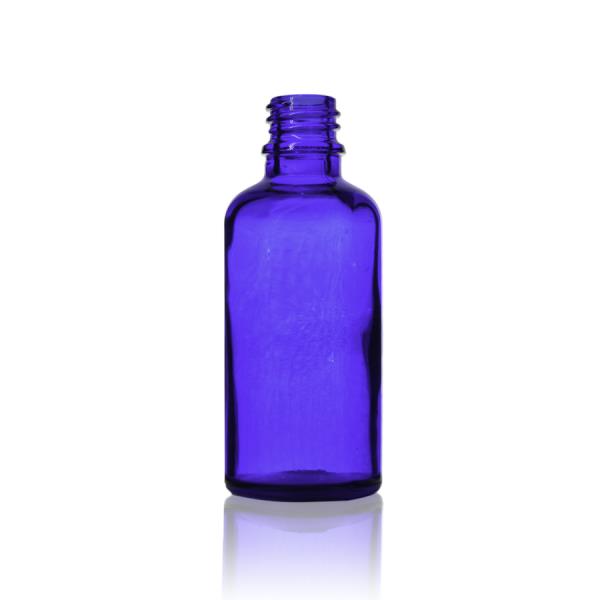 50 ml Euro Round Glass Bottle with 18-DIN Neck Finish