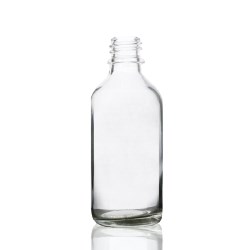 60 ml Clear Euro Round Glass Bottle with 18-DIN Finish