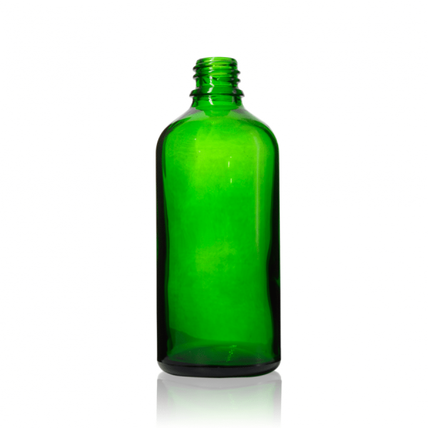 100 ml Euro Round Glass Bottle with 18-DIN Neck Finish