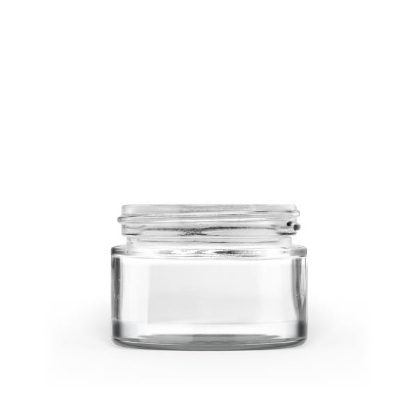 40g 50-400 Clear Glass Straight-Sided Round Jar