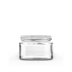 40g 50-400 Clear Glass Straight-Sided Round Jar