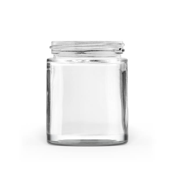 100g 50-400 Clear Glass Straight-Sided Round Jar