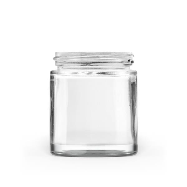 90g 50-400 Clear Glass Straight-Sided Round Jar