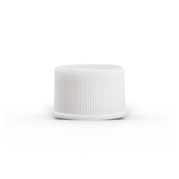 20-400 PP White Ribbed Cap Unlined