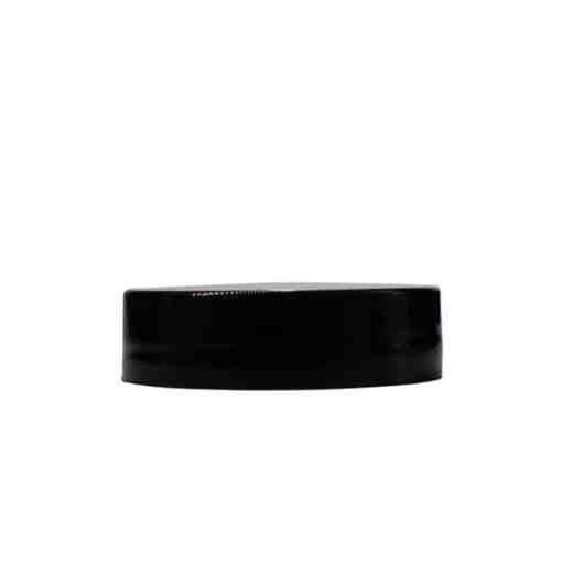 Black 38-400 PP Smooth Skirt Lid with Foam Liner