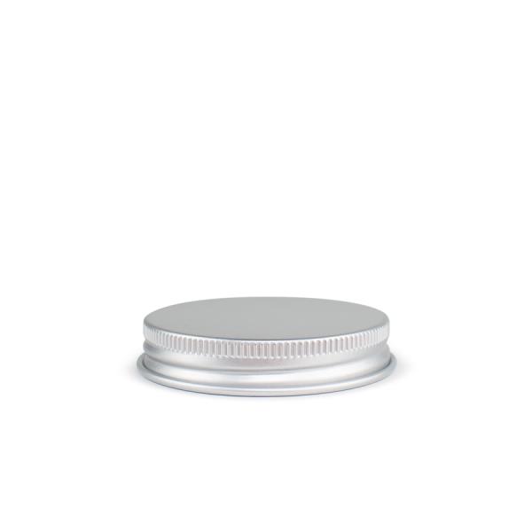 48-400 Silver Aluminum Screw Top Cap