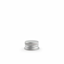 24-400 Silver Aluminum Screw Top Cap