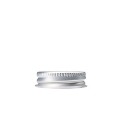 33-400 Silver Aluminum Screw Top Cap