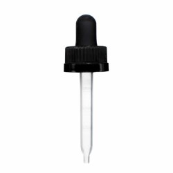 0.5 oz Black Child Resistant Graduated Plastic Pipette Dropper (18-400)