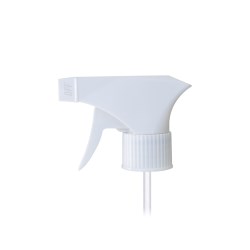 28-410 PP Plastic Ribbed Skirt Trigger Sprayer with On/Off Nozzle and 9-inch Dip Tube