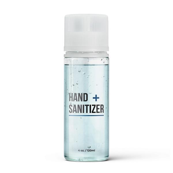 PET Hand Sanitizer Bottle with Clear Flat Cap and Pre-Inserted Tip