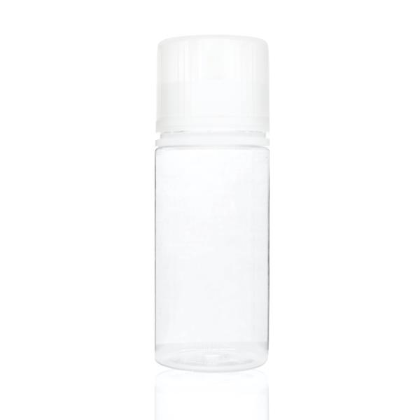 100 ml PET Signature Wolf Bottle with Clear Flat Cap and Pre-Inserted ...