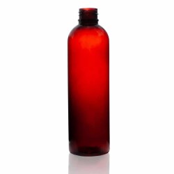 4 oz PET Amber Cosmo Round Bottle with 24-410 Neck Finish