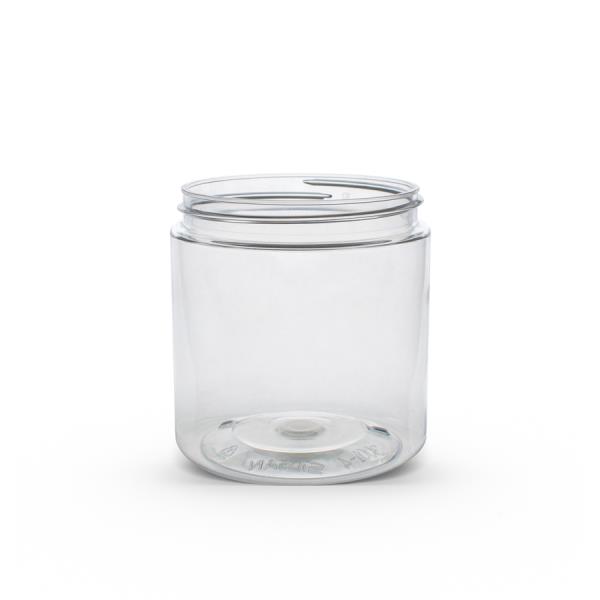 6 oz Clear PET Straight Sided Jar 70-400 Neck Finish