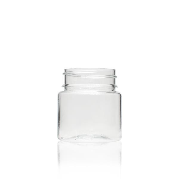 60g Clear PET Round Jar 42-400 Neck Finish