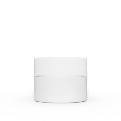 0.25 oz White Polypropylene Double Wall Straight Sided Jar