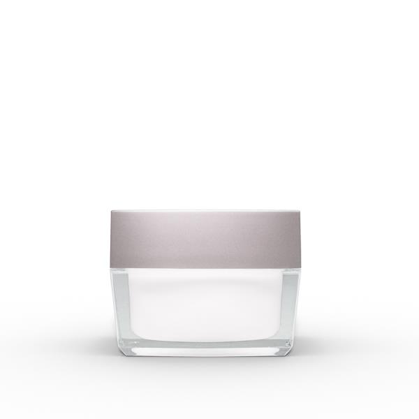 30g Square Acrylic Jar with Silver Lid