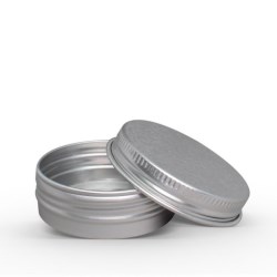 80g Aluminum Tin Jar with Screw On Lid