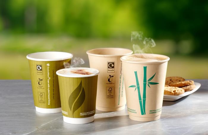 Celebration Packaging’s EnviroWare hot drinks cups are now certified 100% recyclable