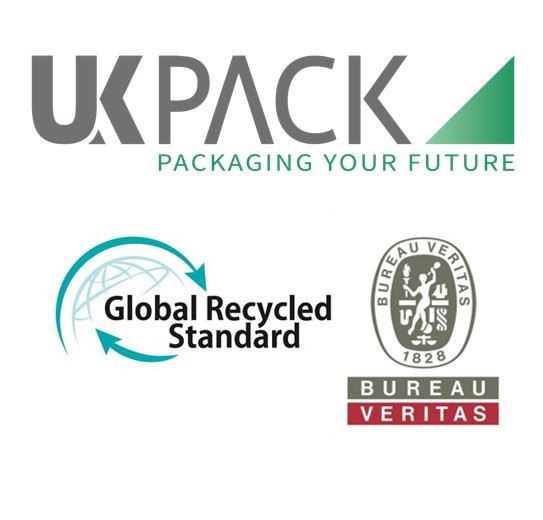 UKPacks Post-Consumer Materials Certified by Global Recycled Standard