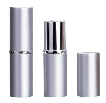 Round, aluminium lipsticks