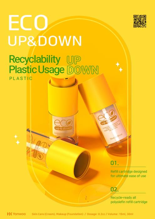 Eco Up & Down: Recyclability UP and Plastic Usage DOWN