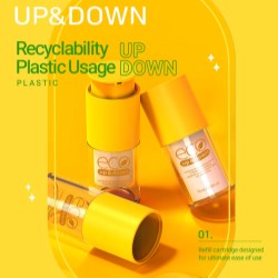 Eco Up & Down: Recyclability UP and Plastic Usage DOWN