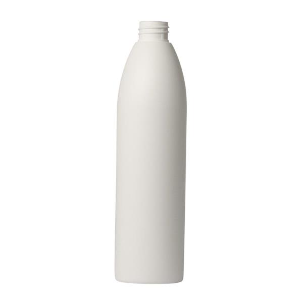 500ml HDPE Bottle Bullet round, 28-410, F0257A