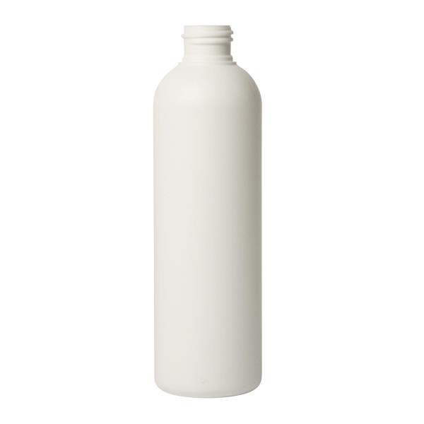 250ml HDPE bottle, Tall Boston Round 24-410, F0193A