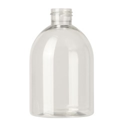 250ml rPET bottle, Short Round 24-410, F0549A